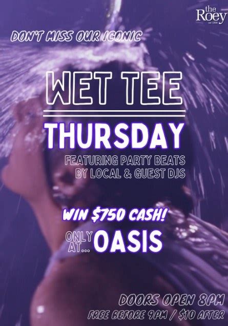 Wet T Shirt Comp at The Roey